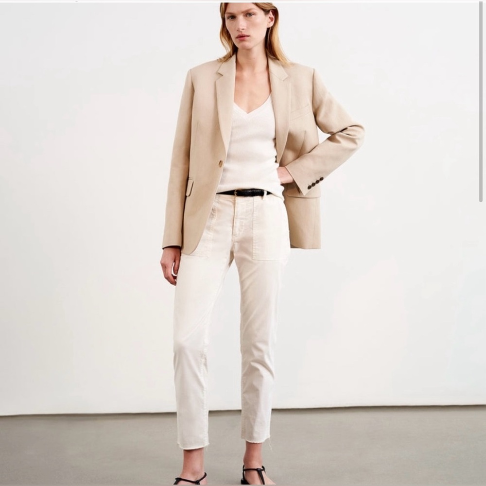 Nili Lotan Jenna Pants in eggshell/off-white. Size 2. Excellent condition.